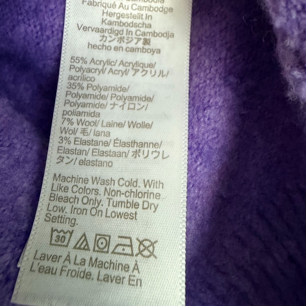 J.CREW Women’s Lilac Crewneck Pullover Sweater Sz S - Picture 3 of 5